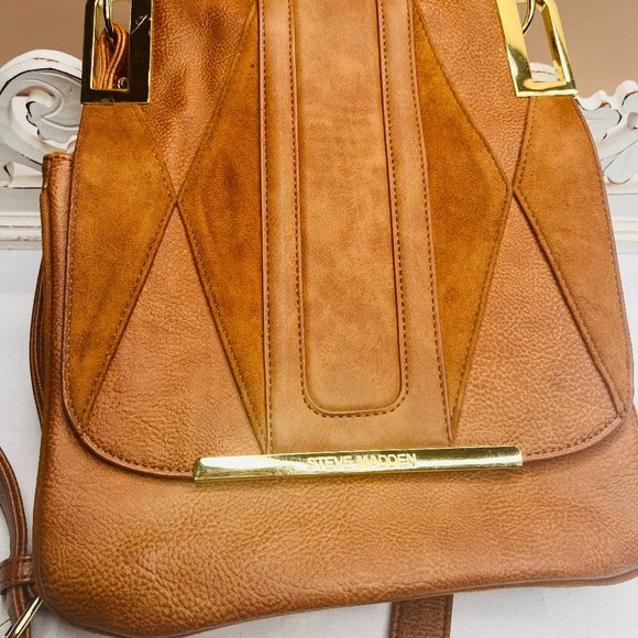 Steve Madden Handbags - Steve Madden Designer Brown  Leather bag